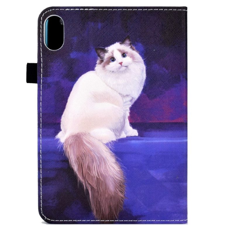 Custodia A Portafoglio iPad 10.9" (2022) Gatto Bianco