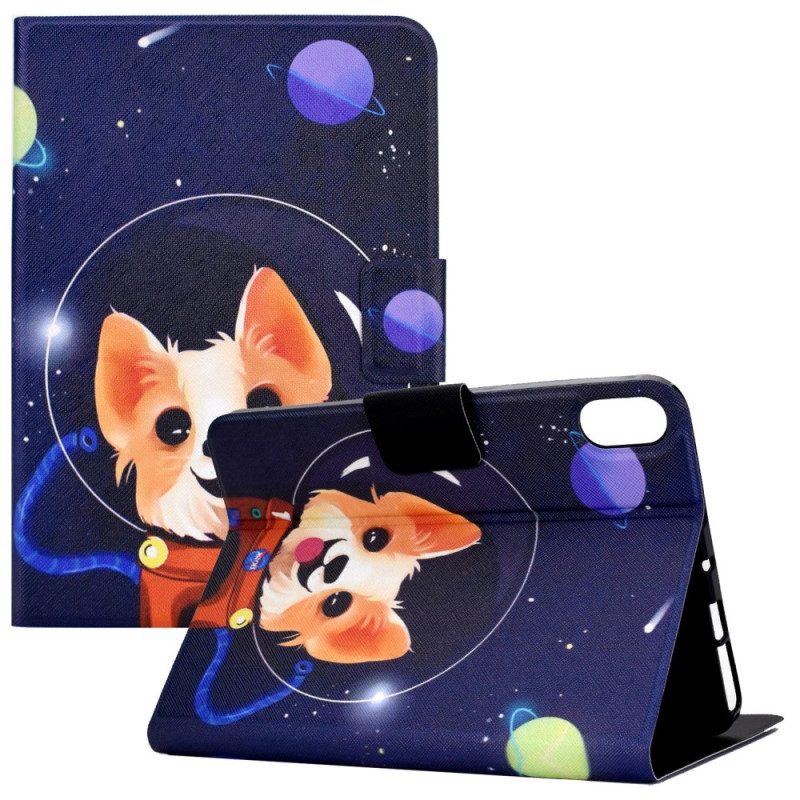 Custodia in pelle iPad 10.9" (2022) Cane Spaziale