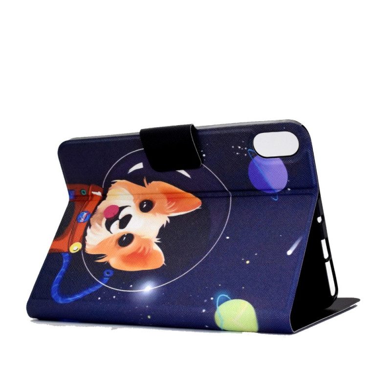 Custodia in pelle iPad 10.9" (2022) Cane Spaziale