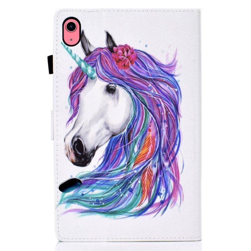 Custodia in pelle iPad 10.9" (2022) Dipinto Di Unicorno