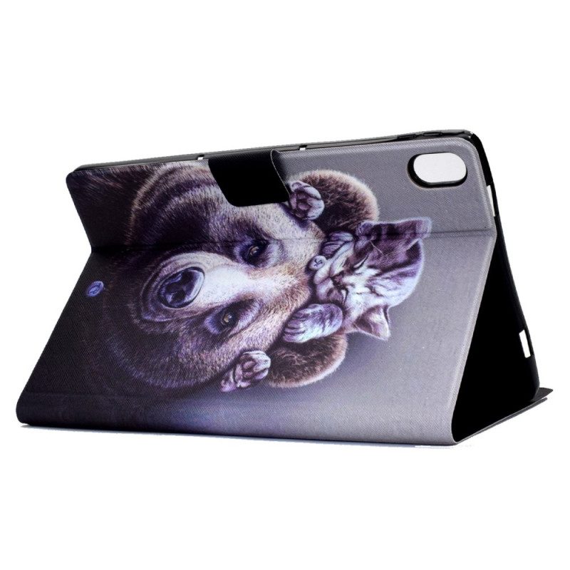 Custodia in pelle iPad 10.9" (2022) Gatto E Orso