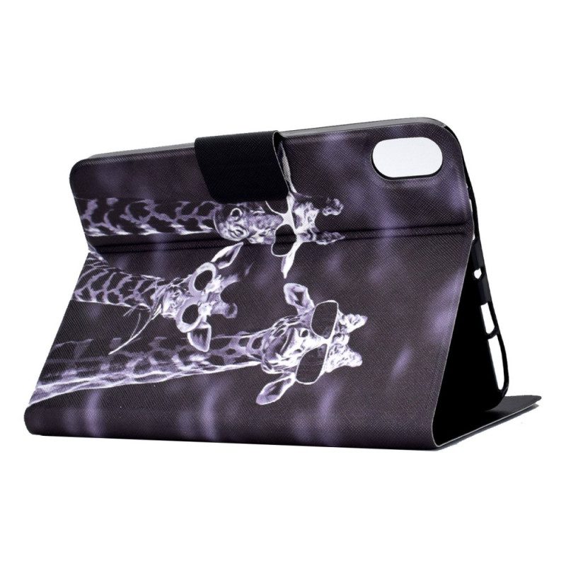 Custodia in pelle iPad 10.9" (2022) Giraffe In Incognito