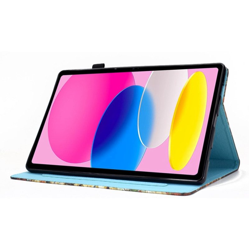 Custodia in pelle iPad 10.9" (2022) Grafica Leopardata