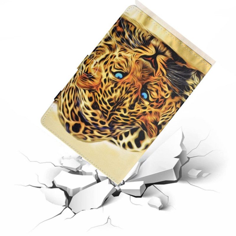 Custodia in pelle iPad 10.9" (2022) Grafica Leopardata