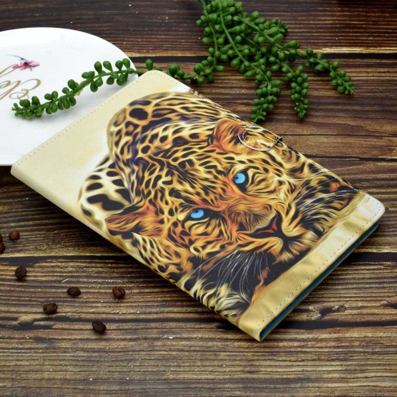 Custodia in pelle iPad 10.9" (2022) Grafica Leopardata