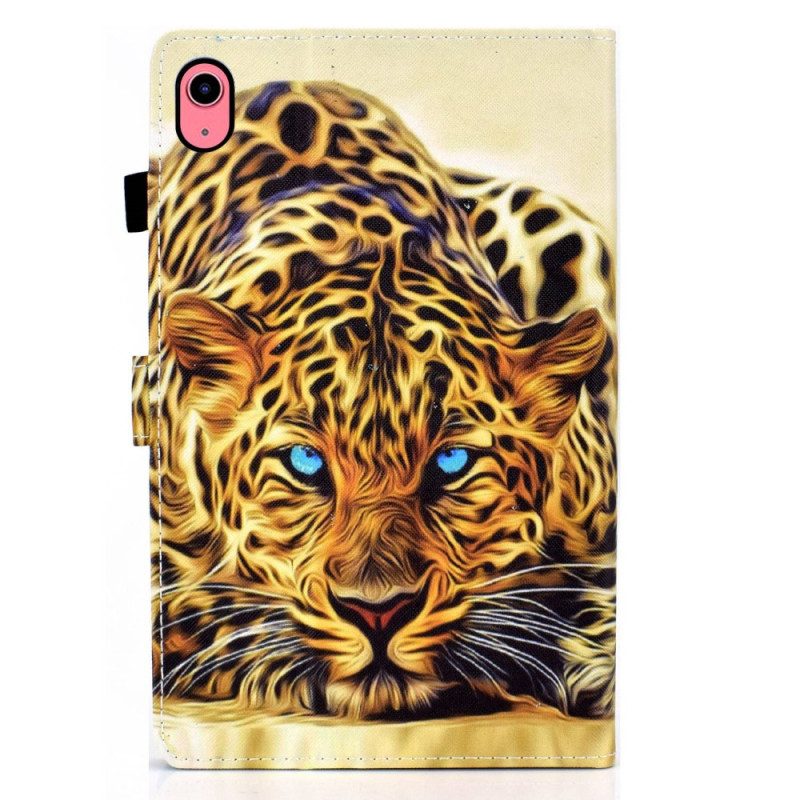 Custodia in pelle iPad 10.9" (2022) Grafica Leopardata