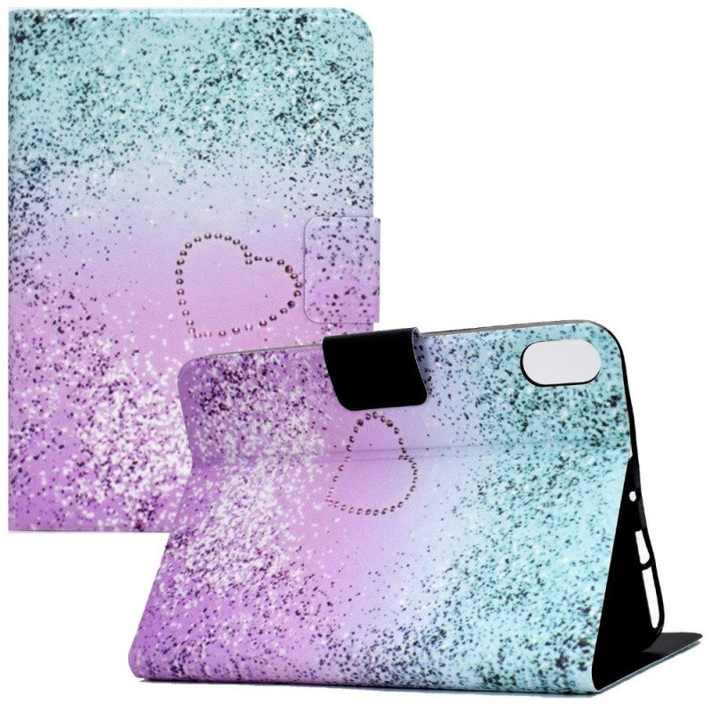 Custodia in pelle iPad 10.9" (2022) Paillettes Lucide