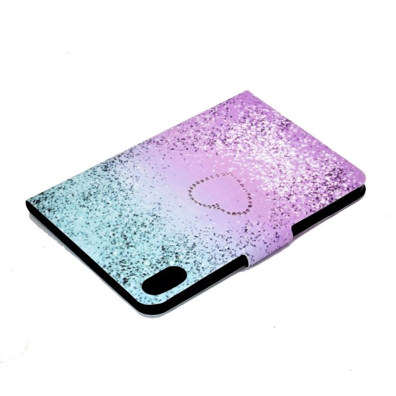 Custodia in pelle iPad 10.9" (2022) Paillettes Lucide