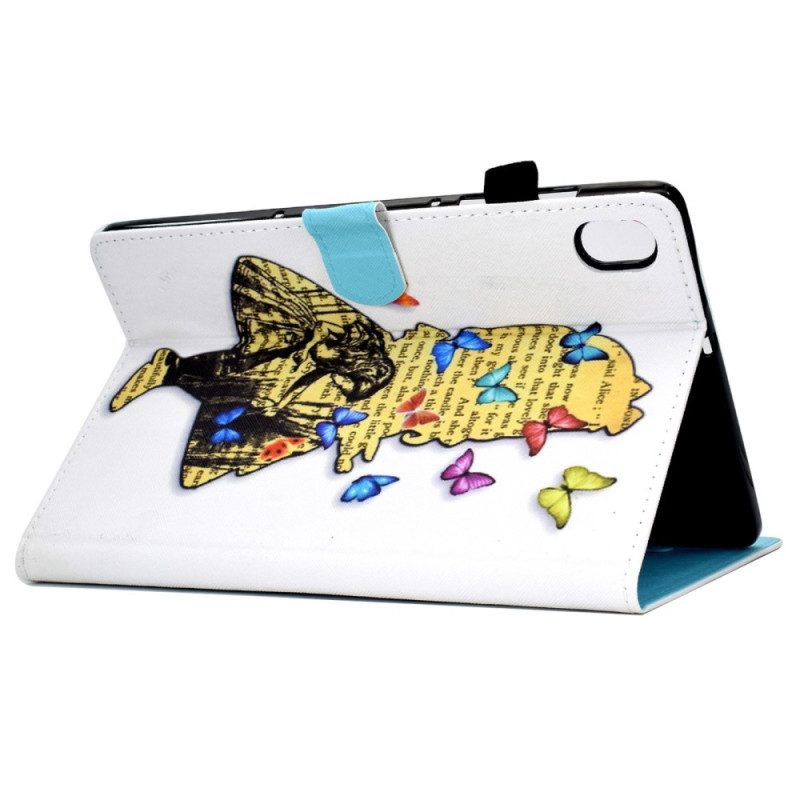 Custodia in pelle iPad 10.9" (2022) Ragazza Farfalla