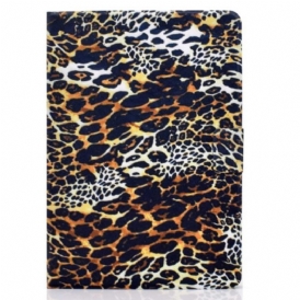 Custodia in pelle iPad 10.9" (2022) Stile Leopardo