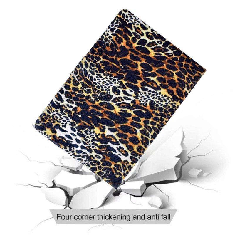 Custodia in pelle iPad 10.9" (2022) Stile Leopardo