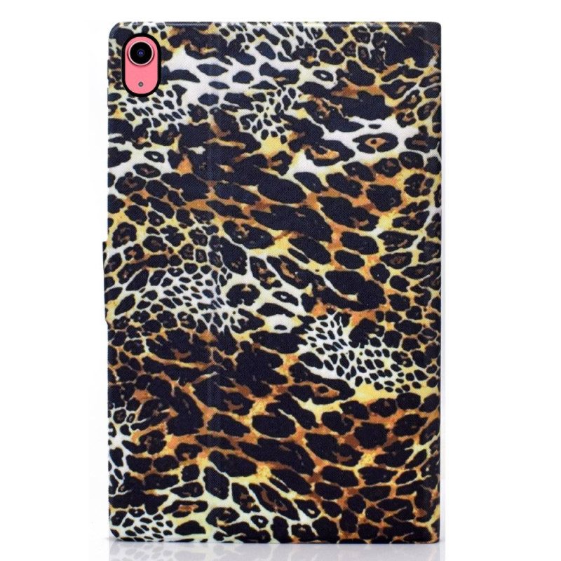 Custodia in pelle iPad 10.9" (2022) Stile Leopardo