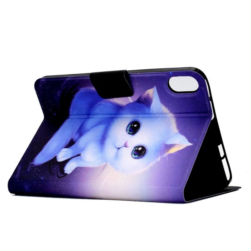 Custodia in pelle iPad 10.9" (2022) Tenero Gattino