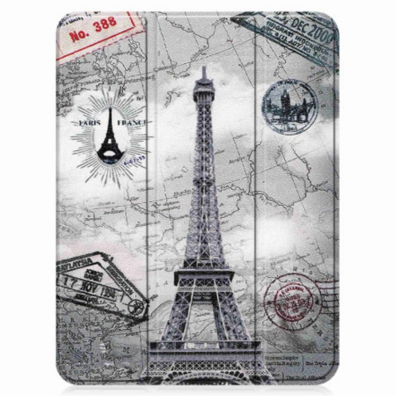 Custodia iPad 10.9" (2022) Porta Stilo Torre Eiffel