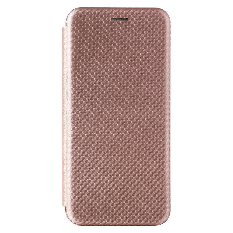 Folio Cover Realme GT 5G Custodia in pelle Carbonio Siliconico