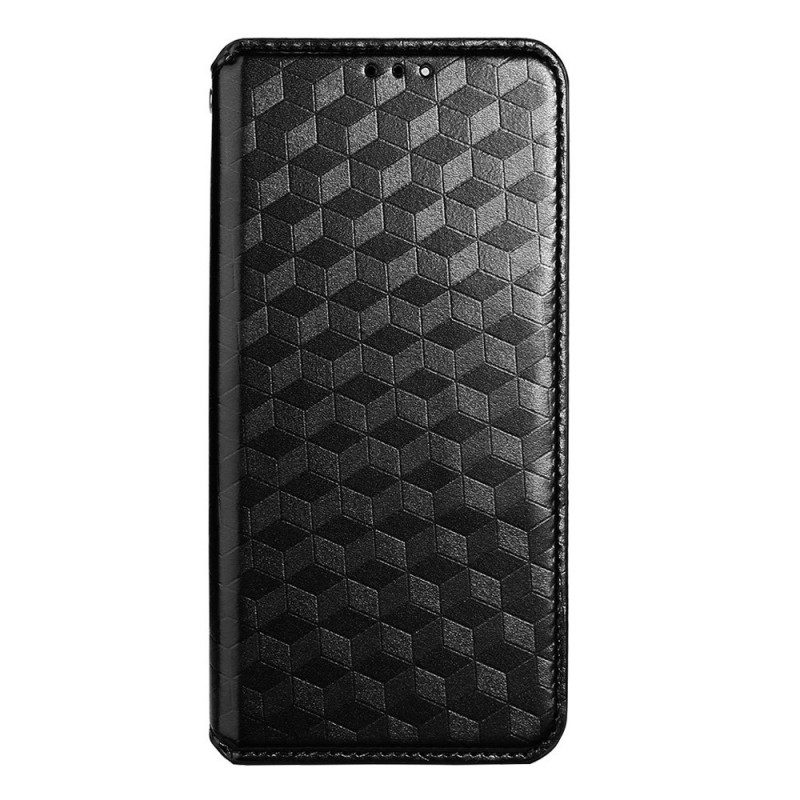 Folio Cover Realme GT 5G Custodia in pelle Effetto Pelle Diamante