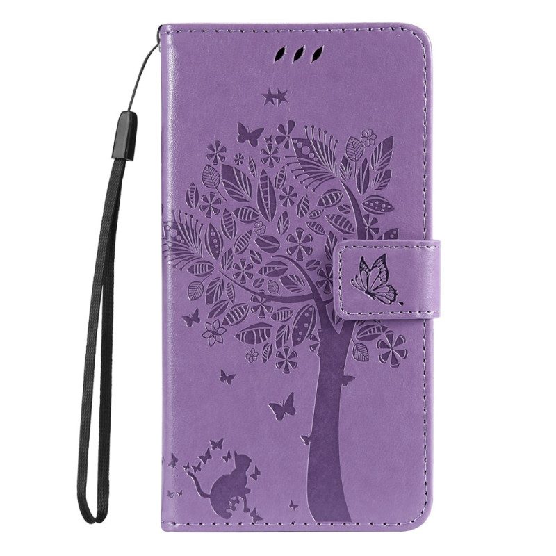 Folio Cover Vivo Y22s Albero E Gatto Strappy