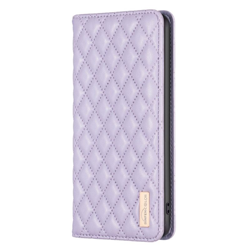 Folio Cover Vivo Y22s Custodia in pelle Colore Binfen Trapuntato