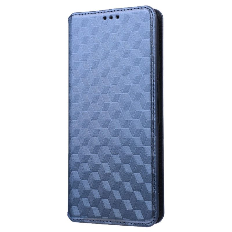 Folio Cover Vivo Y22s Custodia in pelle Trama 3d