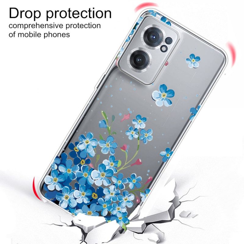 Cover OnePlus Nord CE 2 5G Fiori Blu