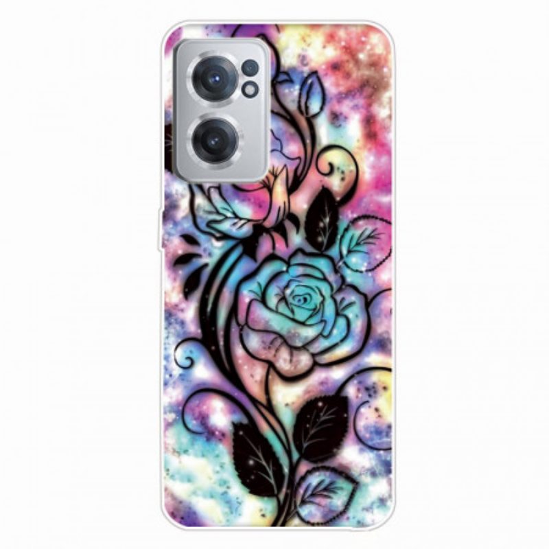 Cover OnePlus Nord CE 2 5G Fiori Psichedelici