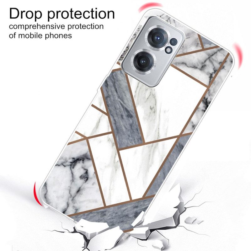 Cover OnePlus Nord CE 2 5G Marmo Bianco E Grigio