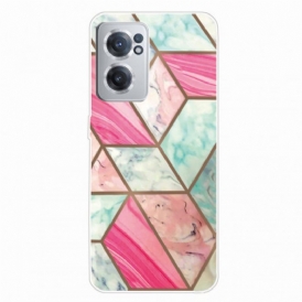 Cover OnePlus Nord CE 2 5G Marmo Rosa E Verde