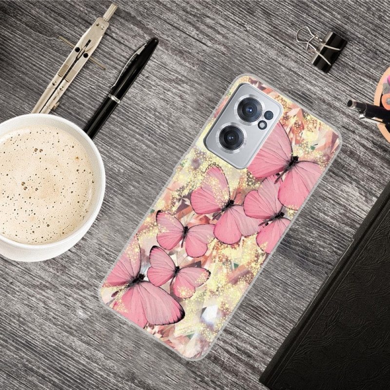 Cover OnePlus Nord CE 2 5G Rose Farfalla