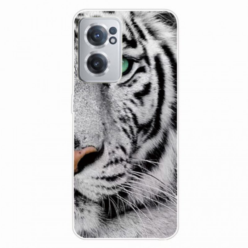 Cover OnePlus Nord CE 2 5G Tigre Bianca