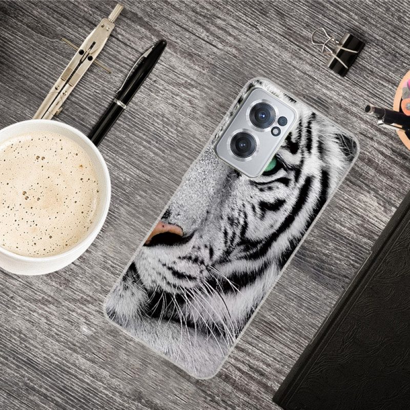 Cover OnePlus Nord CE 2 5G Tigre Bianca