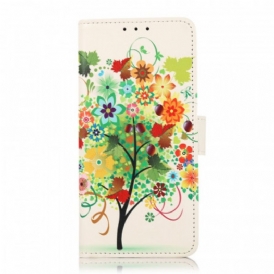 Custodia in pelle OnePlus Nord CE 2 5G Albero Multicolore In Fiore