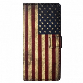 Custodia in pelle OnePlus Nord CE 2 5G Bandiera Americana