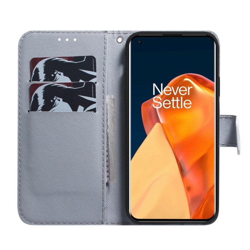 Custodia in pelle OnePlus Nord CE 2 5G Dipinto Di Lupo