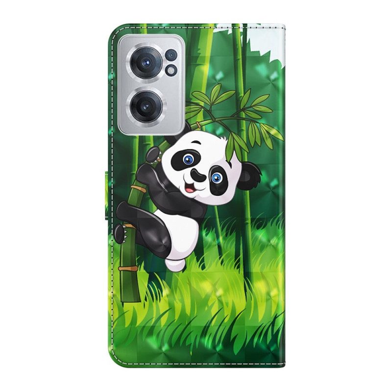 Custodia in pelle OnePlus Nord CE 2 5G Panda Comico