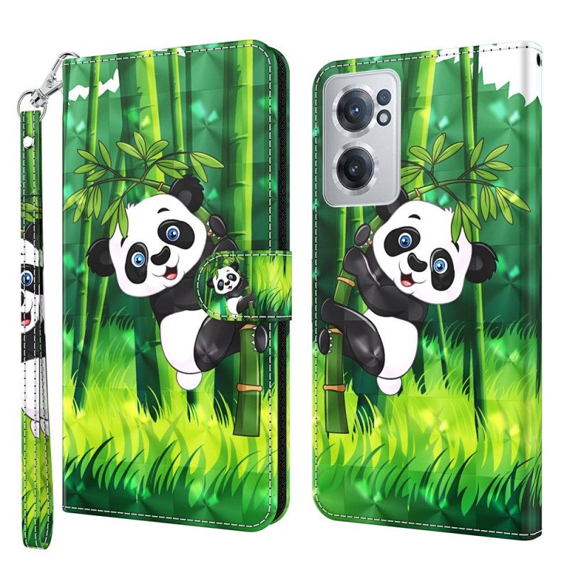 Custodia in pelle OnePlus Nord CE 2 5G Panda Comico