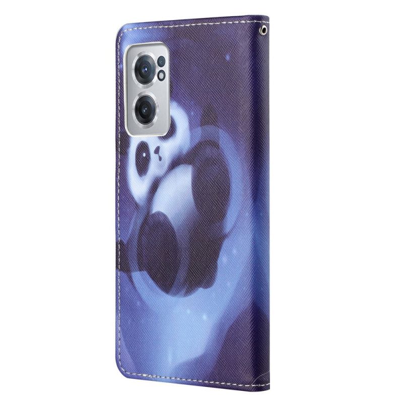 Custodia in pelle OnePlus Nord CE 2 5G Panda Notturno