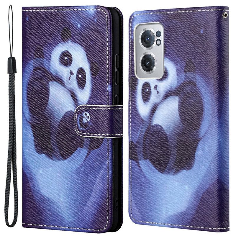 Custodia in pelle OnePlus Nord CE 2 5G Panda Notturno