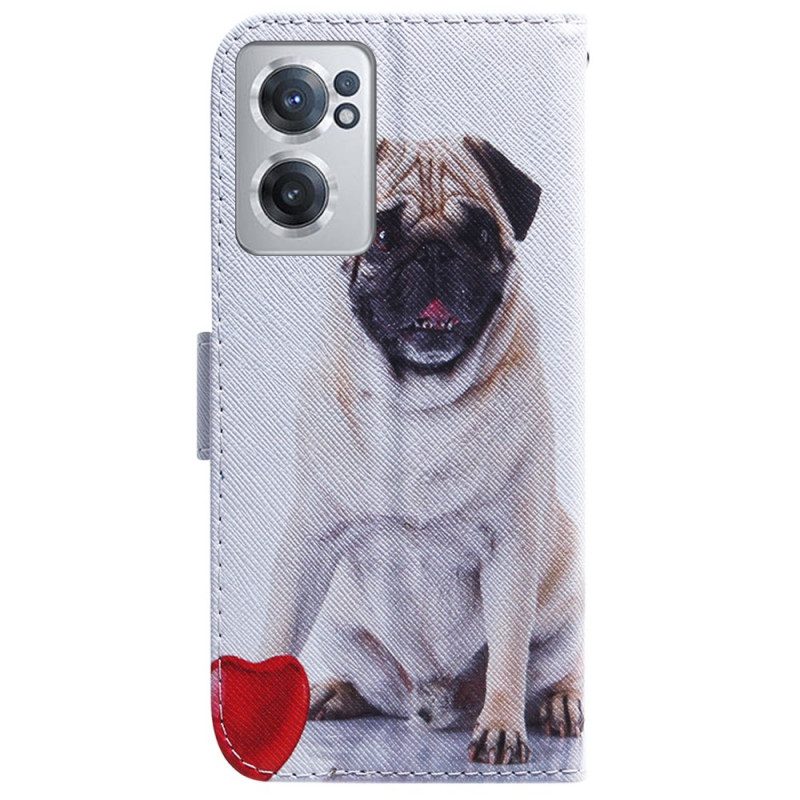 Custodia in pelle OnePlus Nord CE 2 5G Pug Tenero