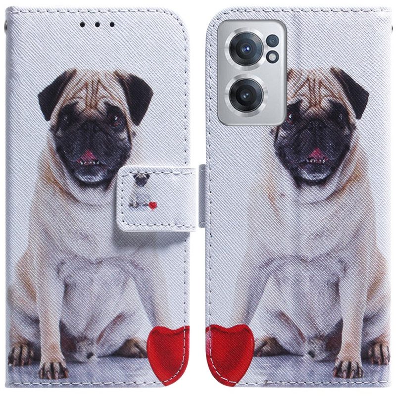 Custodia in pelle OnePlus Nord CE 2 5G Pug Tenero