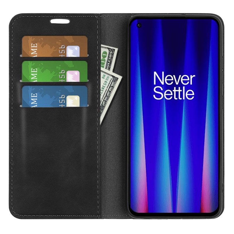 Folio Cover OnePlus Nord CE 2 5G Custodia in pelle Tocco Di Seta