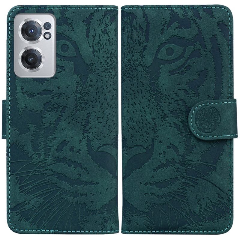 Folio Cover OnePlus Nord CE 2 5G Tigre Mimetizzata