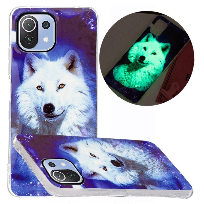 Cover Xiaomi Mi 11 Lite 4G / 5G / 5G NE Cane Selvatico Fluorescente