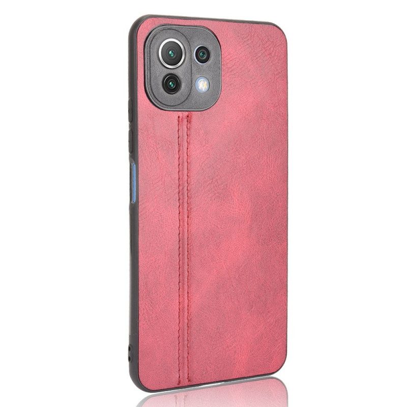 Cover Xiaomi Mi 11 Lite 4G / 5G / 5G NE Effetto Pelle Couture