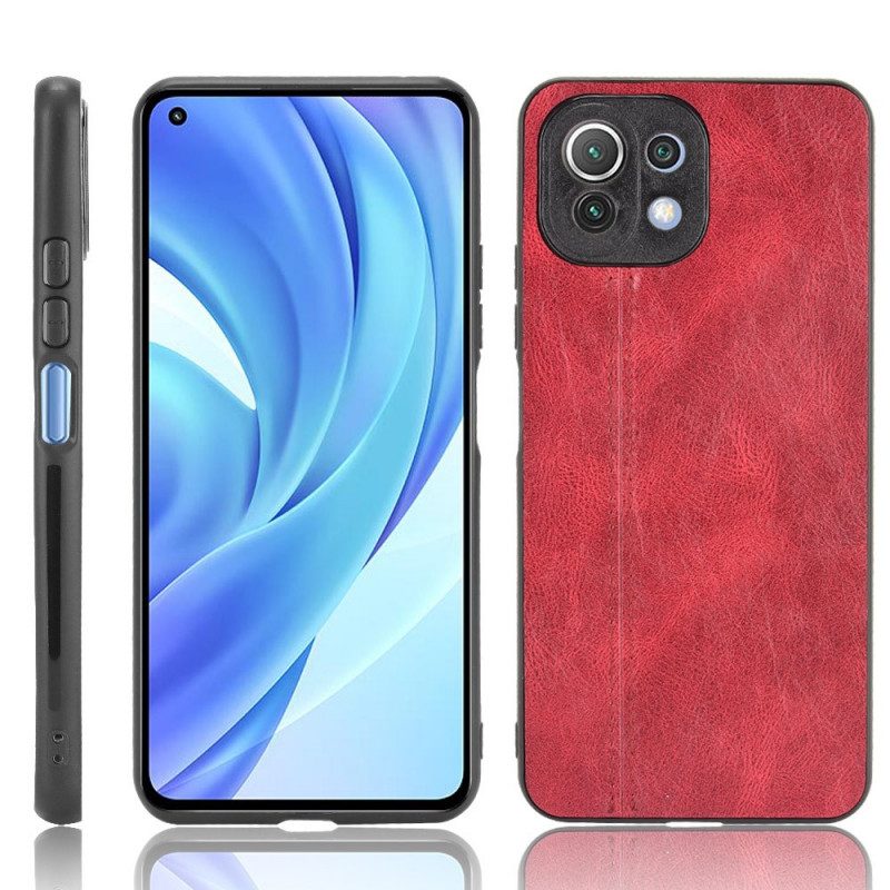 Cover Xiaomi Mi 11 Lite 4G / 5G / 5G NE Effetto Pelle Couture