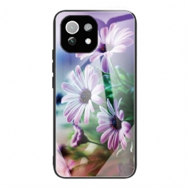 Cover Xiaomi Mi 11 Lite 4G / 5G / 5G NE Fiori In Vetro Temperato