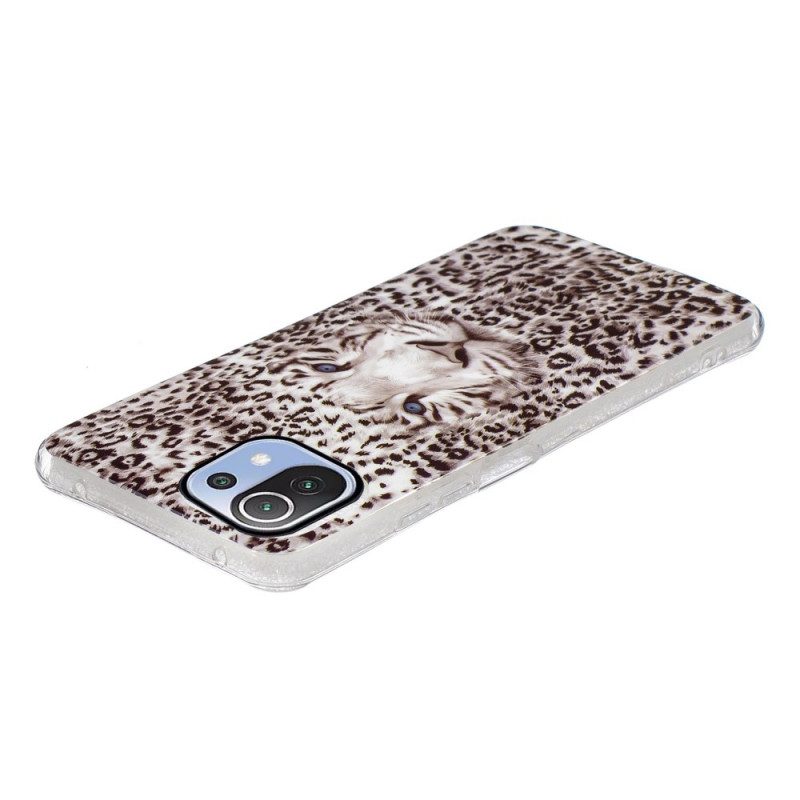 Cover Xiaomi Mi 11 Lite 4G / 5G / 5G NE Leopardo Fluorescente