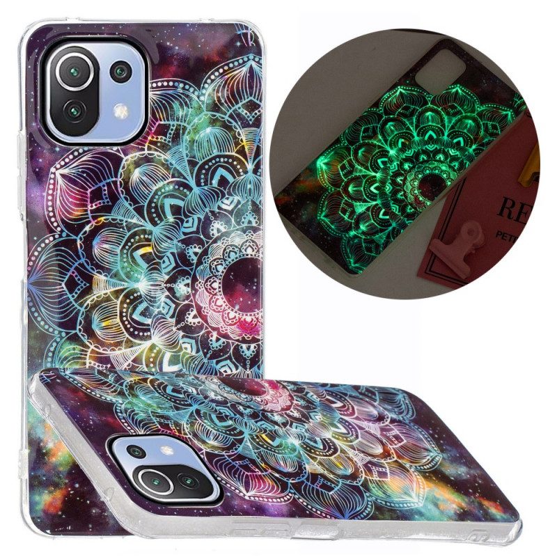 Cover Xiaomi Mi 11 Lite 4G / 5G / 5G NE Mandala Colorato Fluorescente