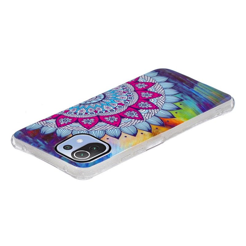 Cover Xiaomi Mi 11 Lite 4G / 5G / 5G NE Mandala Colorato Fluorescente