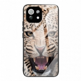 Cover Xiaomi Mi 11 Lite 4G / 5G / 5G NE Vetro Temperato Leopardo