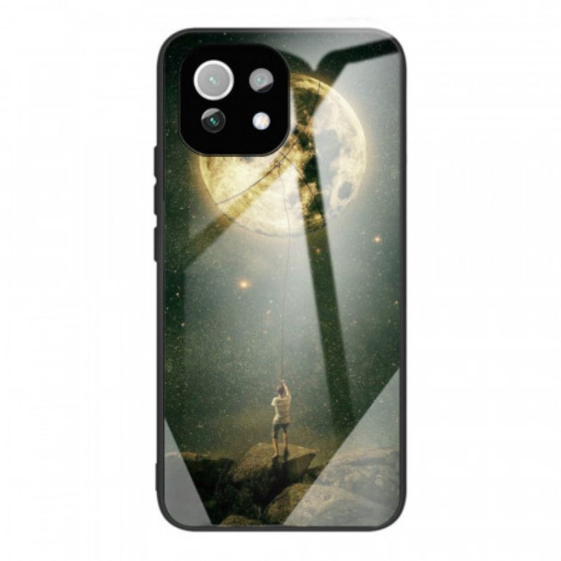 Cover Xiaomi Mi 11 Lite 4G / 5G / 5G NE Vetro Temperato Moon Art